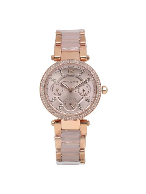 michael kors ladies parker watch mk6110|Michael Kors mini rose dial.